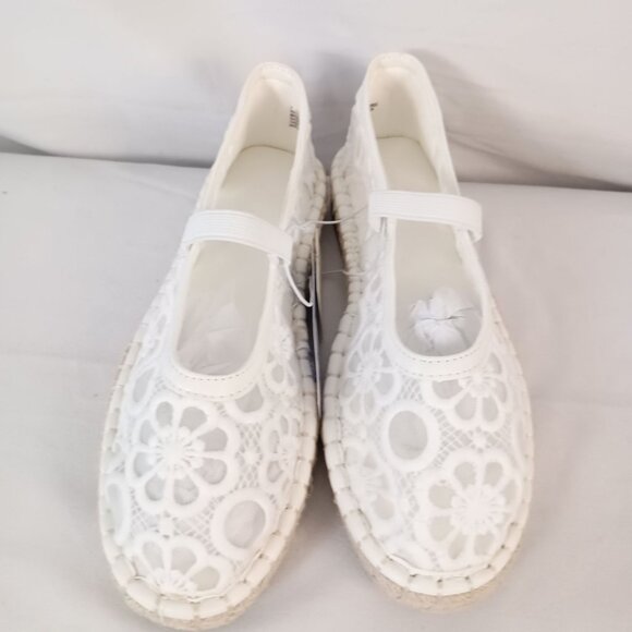 Universal Thread Celia Lace Mary Jane Espadrille Flats 7 NWT - Picture 4 of 11